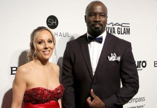 Iva Colter and Mike Colter on red carpet